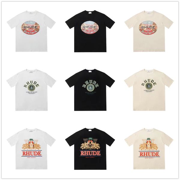 rhude men's t-shirts summer t-shirt luxury print short sleeve designer t-shirts sportswear cotton fashion street hip-hop clothing, White;black
rhude men's t-shirts summer t-shirt luxury print short sleeve designer t-shirts sportswear cotton fashion street hip-hop clothing, White;black
