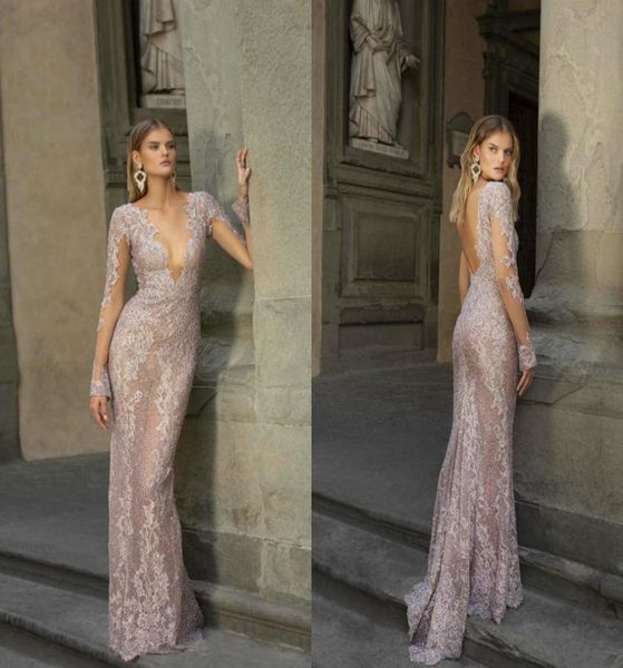 2020 berta prom dresses deep v neck lace appliqued beads backless mermaid evening gowns long sleeve formal party dress6871152, Black
2020 berta prom dresses deep v neck lace appliqued beads backless mermaid evening gowns long sleeve formal party dress6871152, Black