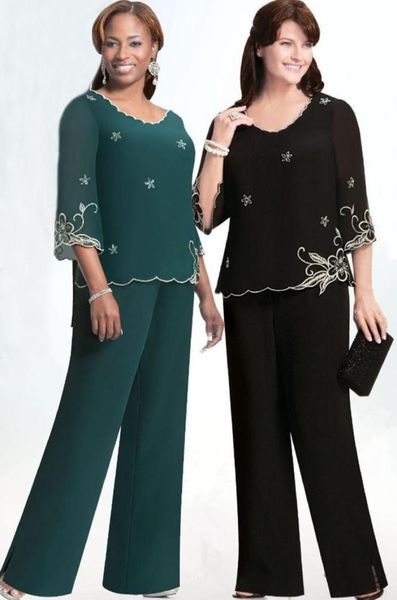 gorgeous greenblack embroidery mother of the bride pant suits plus size 43 sleeve chiffon jewel neck for wedding mother groom go9395875, Black;red
gorgeous greenblack embroidery mother of the bride pant suits plus size 43 sleeve chiffon jewel neck for wedding mother groom go9395875, Black;red