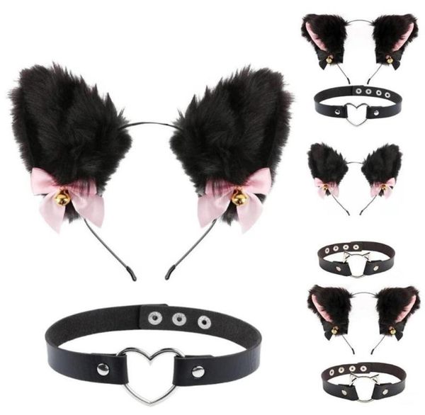 hair accessories cat ears headband plush furry cute with bow bell chocker fluffy headwear kitten necklace for party halloween9351312
hair accessories cat ears headband plush furry cute with bow bell chocker fluffy headwear kitten necklace for party halloween9351312