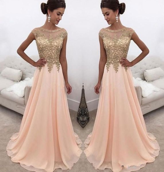 2020 new arabic peach prom dresses illusion jewel neck gold lace appliques cap sleeves chiffon beaded sweep train party evening go5250524, Black
2020 new arabic peach prom dresses illusion jewel neck gold lace appliques cap sleeves chiffon beaded sweep train party evening go5250524, Black