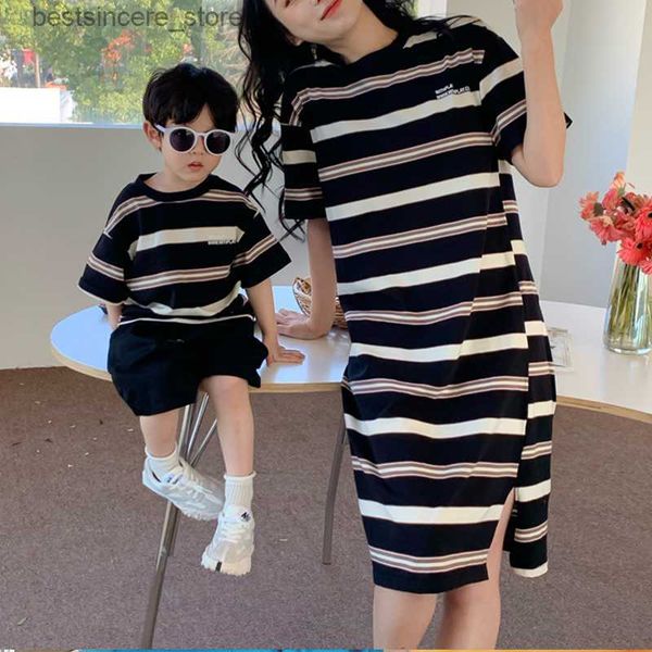 women dress mommy and me clothing parent-child outfit 2023 mother son daughter matching clothes children's short sleeve t shirts, Blue
women dress mommy and me clothing parent-child outfit 2023 mother son daughter matching clothes children's short sleeve t shirts, Blue