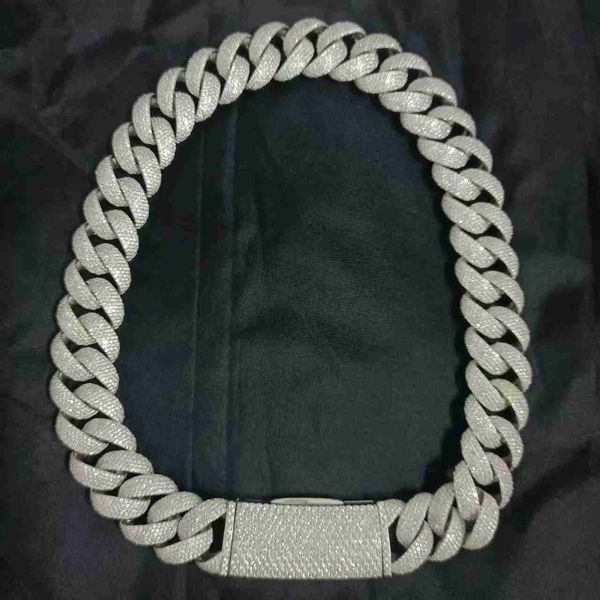 customized curved lock 22mm 5 rows sterling silver s925 moissanite iced out cuban link chain
customized curved lock 22mm 5 rows sterling silver s925 moissanite iced out cuban link chain