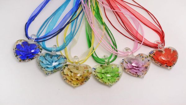 charm heart shape art murano lampwork glass pendant necklace flowers inside for women girls summer jewelry gifts5921428, Silver
charm heart shape art murano lampwork glass pendant necklace flowers inside for women girls summer jewelry gifts5921428, Silver