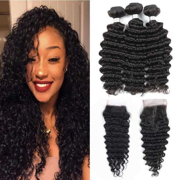 deep wave bundles with closure grade 10a brazilian virgin hair 3 bundles with 4x4 lace closure human hair weaves extension natural3953298, Black;brown
deep wave bundles with closure grade 10a brazilian virgin hair 3 bundles with 4x4 lace closure human hair weaves extension natural3953298, Black;brown