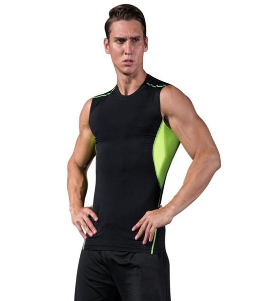 2018 summer running vest men compression shirt sleeveless breathable skin tight fitness excercise tank quick dry sportswear2154859, Black;blue
2018 summer running vest men compression shirt sleeveless breathable skin tight fitness excercise tank quick dry sportswear2154859, Black;blue