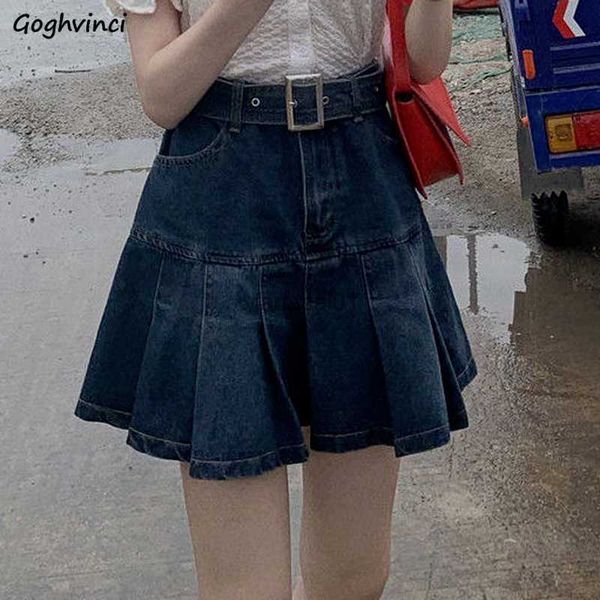 pleated skirts women denim high waist dent fashion leisure allmatch summer mini holiday solid simple korean version elegant l230621, Black
pleated skirts women denim high waist dent fashion leisure allmatch summer mini holiday solid simple korean version elegant l230621, Black