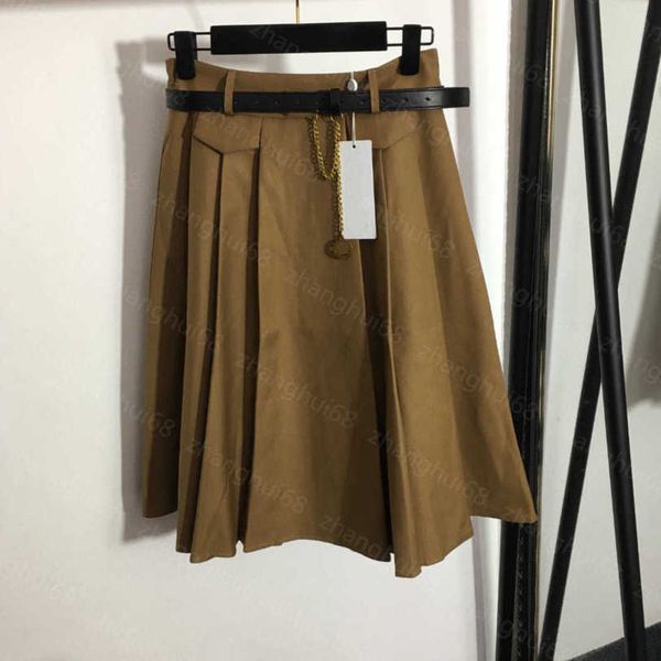 23ss designer skirts womens designer clothing custom logo pendant belt with high waist a-line skirt women clothes a1, Black
23ss designer skirts womens designer clothing custom logo pendant belt with high waist a-line skirt women clothes a1, Black