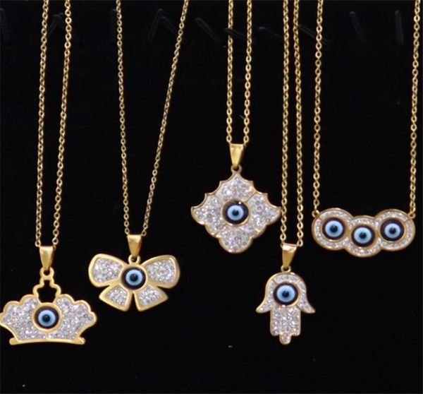 turkish blue evil eyes necklaces women titanium steel crown key flower animal heart iced out pendants jewelry fashion diamond neck4780137, Silver
turkish blue evil eyes necklaces women titanium steel crown key flower animal heart iced out pendants jewelry fashion diamond neck4780137, Silver