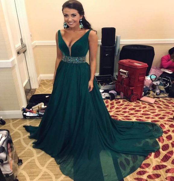 hunter green prom dresses 2020 formal evening party pageant gowns beads sash deep v neck african dubai arbic backless 235606, Black
hunter green prom dresses 2020 formal evening party pageant gowns beads sash deep v neck african dubai arbic backless 235606, Black