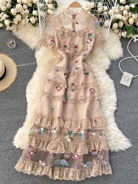 basic casual dresses summer lace wood ear vestidos female standup collar shortsleeved heavy embroidery flower french midi dress c776 230630, Black;gray
basic casual dresses summer lace wood ear vestidos female standup collar shortsleeved heavy embroidery flower french midi dress c776 230630, Black;gray