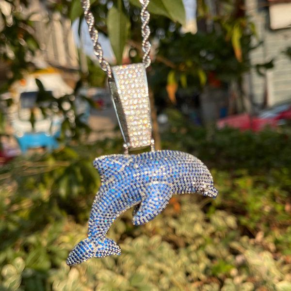 pendant necklaces bubble letter iced out dolphin animal necklace for men two tone hip hop jewelry 2023 drop shipping products 230621, Silver
pendant necklaces bubble letter iced out dolphin animal necklace for men two tone hip hop jewelry 2023 drop shipping products 230621, Silver