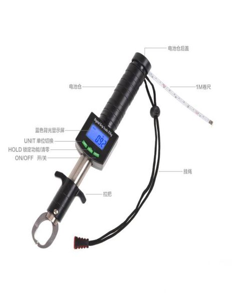 led electronic digital fish lip grabber fishing tackle 25kg55lb grip gripper pliers tool with scale weight water resistant8184017
led electronic digital fish lip grabber fishing tackle 25kg55lb grip gripper pliers tool with scale weight water resistant8184017