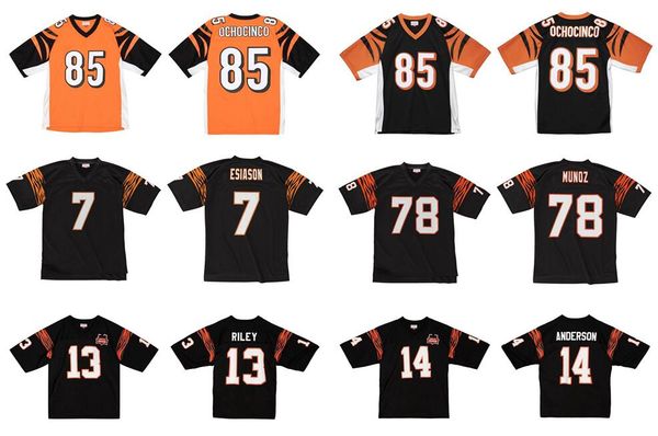 stitched football jersey 85 chad ochocinco 7 boomer esiason 14 ken anderson 13 ken riley 78 anthony munoz 1981-2009 black mitchell & ness re, Black;red
stitched football jersey 85 chad ochocinco 7 boomer esiason 14 ken anderson 13 ken riley 78 anthony munoz 1981-2009 black mitchell & ness re, Black;red