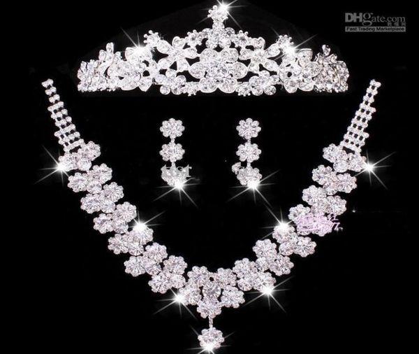 charming bridal jewelry sets wedding accessories three pieces handmade crystal rhinestone shiny bridal tiaras necklace earrings ch8083654, White
charming bridal jewelry sets wedding accessories three pieces handmade crystal rhinestone shiny bridal tiaras necklace earrings ch8083654, White