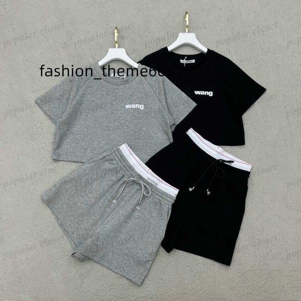 casual summer women tracksuits designer sports suit clothes pure cotton short sleeve letter tshiort with shorts set sml, Gray
casual summer women tracksuits designer sports suit clothes pure cotton short sleeve letter tshiort with shorts set sml, Gray