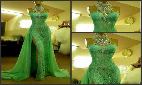 2019 high collar emerald green evening dresses with crystal diamond arabic prom gowns long lace side slit dubai evening dress3733856, Black;red
2019 high collar emerald green evening dresses with crystal diamond arabic prom gowns long lace side slit dubai evening dress3733856, Black;red