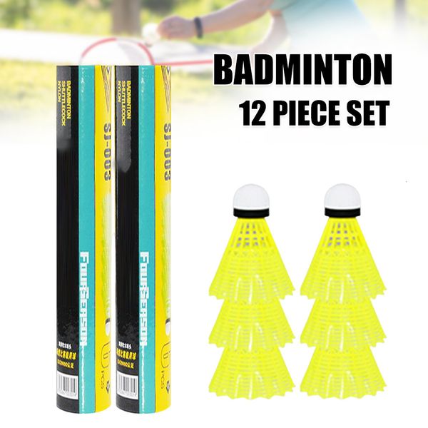 badminton shuttlecocks 12pcs nylon with strong cork head plastic training ball high speed balls pr sale 230629
badminton shuttlecocks 12pcs nylon with strong cork head plastic training ball high speed balls pr sale 230629