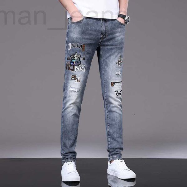 men's jeans designer high end men's jeans, spring and summer new products, slim fitting elastic small feet, korean version, trendy, Blue
men's jeans designer high end men's jeans, spring and summer new products, slim fitting elastic small feet, korean version, trendy, Blue