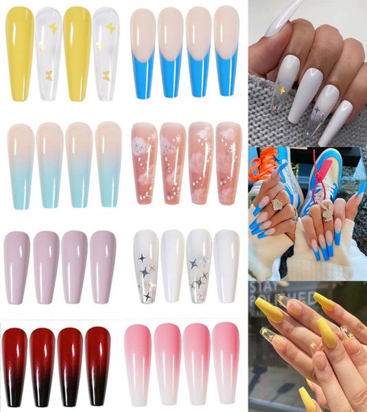 24pcs professional fake nails long ballerina half french acrylic nail tips press on nails full cover manicure beauty tools8200273, Red;gold
24pcs professional fake nails long ballerina half french acrylic nail tips press on nails full cover manicure beauty tools8200273, Red;gold