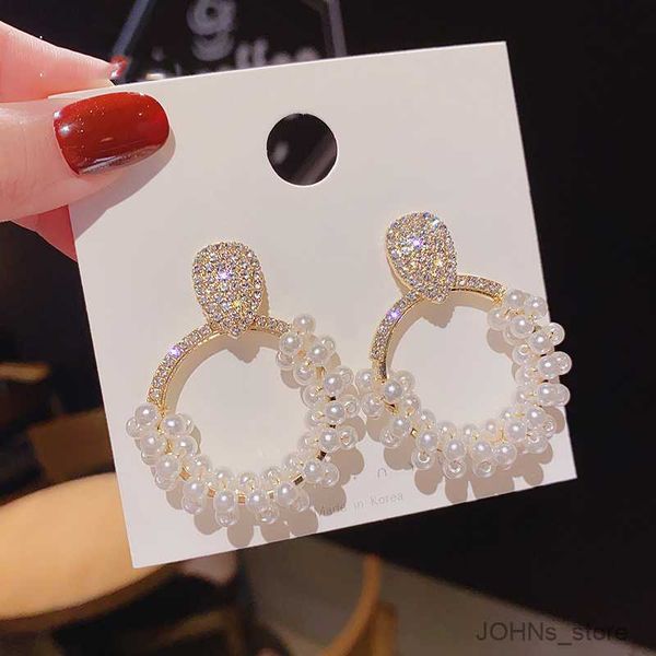 stud new fashion round dangle drop earrings for women geometric round heart gold earring wedding jewelry r230630, Golden;silver
stud new fashion round dangle drop earrings for women geometric round heart gold earring wedding jewelry r230630, Golden;silver