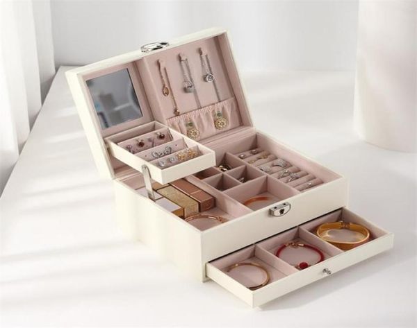 large jewelry storage box multilayer organizer for necklace earring pu leather jewellery packaging boxes 2111059196259, Black
large jewelry storage box multilayer organizer for necklace earring pu leather jewellery packaging boxes 2111059196259, Black