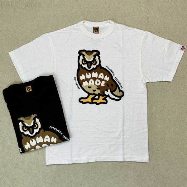 men's t-shirts summer human made t shirt owl retro american printed short sleeve bamboo joint cotton oversize tshirts for men women l23, White;black
men's t-shirts summer human made t shirt owl retro american printed short sleeve bamboo joint cotton oversize tshirts for men women l23, White;black