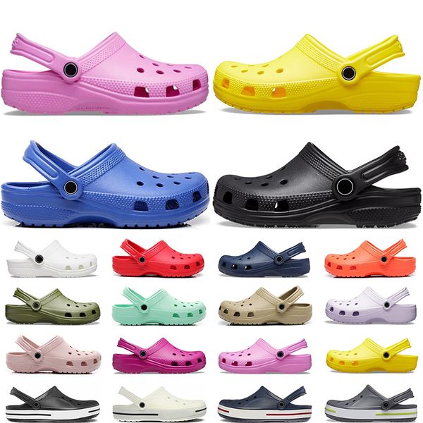men women clog buckle designer slides classic sandals slippers triple white black blue yellow khaki rose pink outdoor waterproof shoes
men women clog buckle designer slides classic sandals slippers triple white black blue yellow khaki rose pink outdoor waterproof shoes