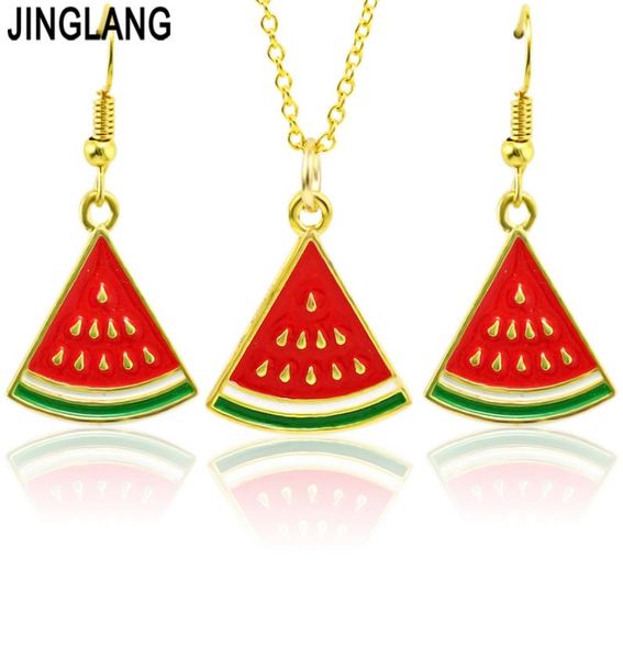 jinglang bright style watermelon pendant necklace earrings jewelry set alloy fruit women party wedding dress accessories3042318, Silver
jinglang bright style watermelon pendant necklace earrings jewelry set alloy fruit women party wedding dress accessories3042318, Silver