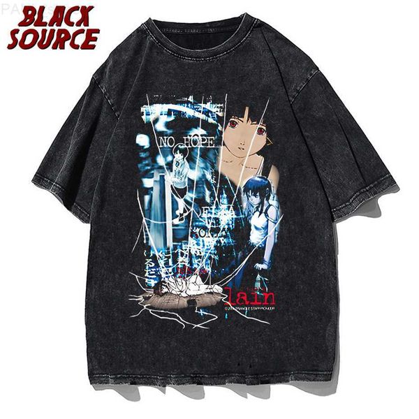 men's t-shirts serial experiments lain tshirt funny anime comfortable harajuku streetwear men women t shirt anime casual short sleeve t, White;black
men's t-shirts serial experiments lain tshirt funny anime comfortable harajuku streetwear men women t shirt anime casual short sleeve t, White;black
