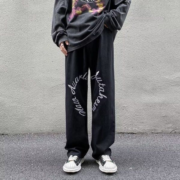 men s jeans embroidered washed american retro loose wide leg pants for couples harajuku style fashion casual straight 230629, Blue
men s jeans embroidered washed american retro loose wide leg pants for couples harajuku style fashion casual straight 230629, Blue