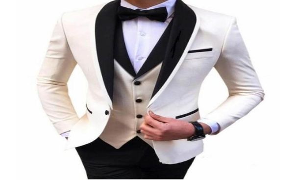 fashion ivory slim fit men wedding tuxedos black shawl lapel groom tuxedos excellent men jacket blazer 3 piece suitjacketpantst1664219, Black;gray
fashion ivory slim fit men wedding tuxedos black shawl lapel groom tuxedos excellent men jacket blazer 3 piece suitjacketpantst1664219, Black;gray