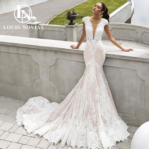 mermaid wedding dress 2023 deep v-neckline applique backless princess stretch dress for bride vestidos de novia, White
mermaid wedding dress 2023 deep v-neckline applique backless princess stretch dress for bride vestidos de novia, White