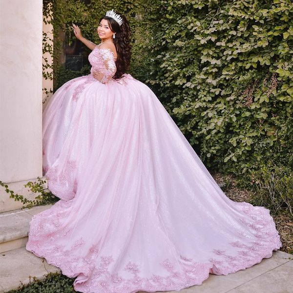 pink shiny princess ball gown quinceanera dresses for sweet off shoulder sweep train appliques beads tulle 15 gilrs, Blue;red
pink shiny princess ball gown quinceanera dresses for sweet off shoulder sweep train appliques beads tulle 15 gilrs, Blue;red