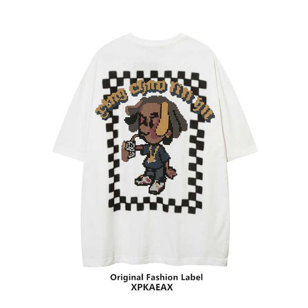 spaceman fashion brand original mosaic american cartoon print short sleeve men's and women's china-chic couple costume stussys, White;black
spaceman fashion brand original mosaic american cartoon print short sleeve men's and women's china-chic couple costume stussys, White;black