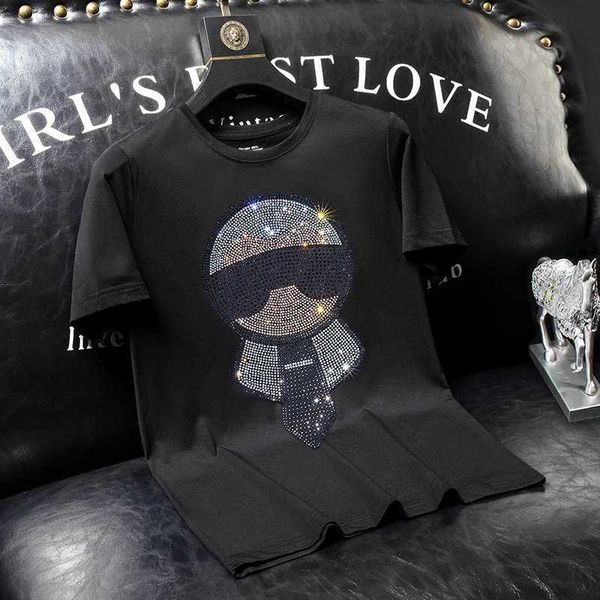 men's t-shirts 2022 character rhinestones t shirts men summer clothes fashion streetwear o neck short sleeve thin cool elastic cotton t, White;black
men's t-shirts 2022 character rhinestones t shirts men summer clothes fashion streetwear o neck short sleeve thin cool elastic cotton t, White;black