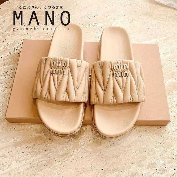 slide mius sandals beach designer shoes internet women same line slippers women's summer 2023 new pleated seaside vacation thick sole o
slide mius sandals beach designer shoes internet women same line slippers women's summer 2023 new pleated seaside vacation thick sole o