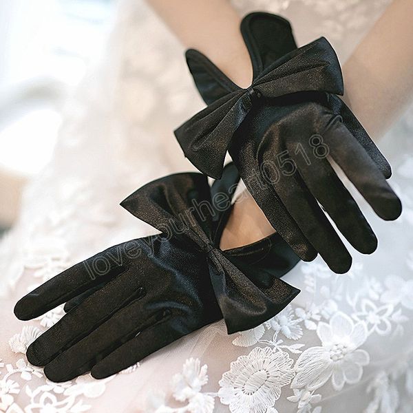 women lace satin short gloves thin elastic dress gloves bow knot uv sunscreen cycling driving mittens accessories, Blue;gray
women lace satin short gloves thin elastic dress gloves bow knot uv sunscreen cycling driving mittens accessories, Blue;gray