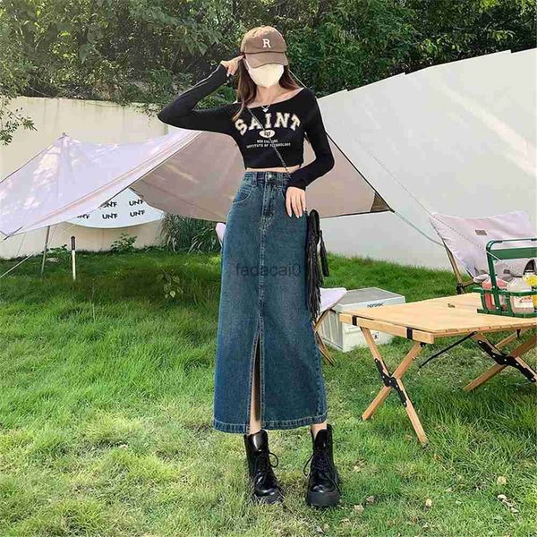 y2k summer women's denim wrap skirts 2023 new vintage front split high wasit long jeans skirts female straight pencil skirts l230621, Black
y2k summer women's denim wrap skirts 2023 new vintage front split high wasit long jeans skirts female straight pencil skirts l230621, Black
