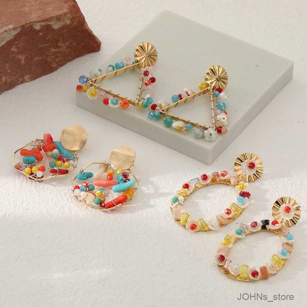 stud hollow-out drop natural stone earrings new colorful beads earring personality jewelry accessories r230630, Golden;silver 
stud hollow-out drop natural stone earrings new colorful beads earring personality jewelry accessories r230630, Golden;silver