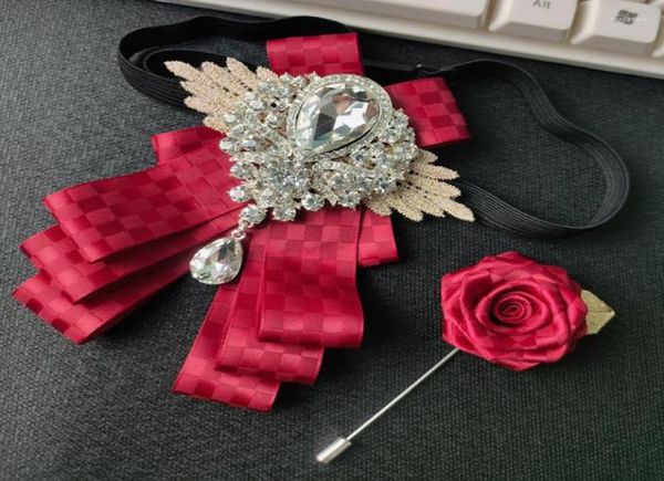 bow ties ribbon rhinestone tie brooches set fashion men39s bowtie business banquet host collar flower men wedding accessories j5503710, Black;gray
bow ties ribbon rhinestone tie brooches set fashion men39s bowtie business banquet host collar flower men wedding accessories j5503710, Black;gray