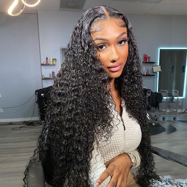 hd 26 inch full lace front human hair wigs deep wave transparent glueless 13x4 lace frontal wig curly remy hair, Black;brown
hd 26 inch full lace front human hair wigs deep wave transparent glueless 13x4 lace frontal wig curly remy hair, Black;brown