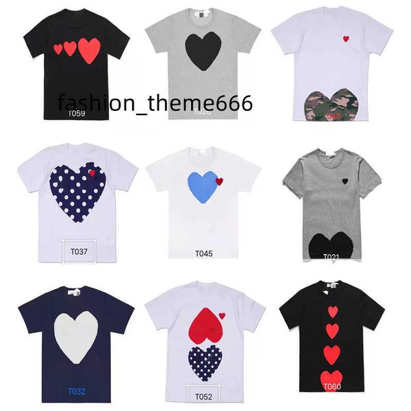 mode hommes jouer t-shirt designer coeur rouge chemise commes casual femmes chemises des badge garons haute quanlity tshirts coton broderie, White;black
mode hommes jouer t-shirt designer coeur rouge chemise commes casual femmes chemises des badge garons haute quanlity tshirts coton broderie, White;black