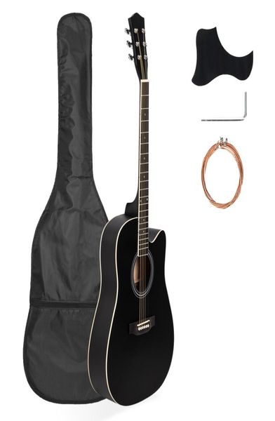 inch full 41 size cutaway acoustic guitar 20 frets beginner kit for students bag cover wrench strings black6434187
inch full 41 size cutaway acoustic guitar 20 frets beginner kit for students bag cover wrench strings black6434187