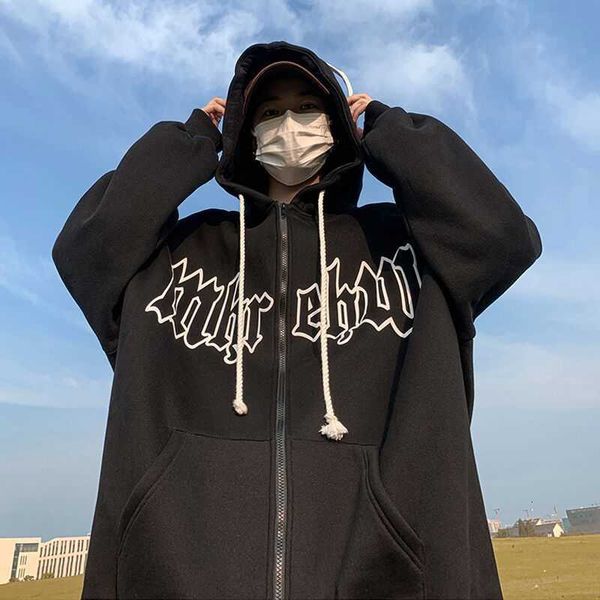 cardigan sweater men's spring and autumn korean version trend versatile casual clothes ins high street loose hooded jacket, Black
cardigan sweater men's spring and autumn korean version trend versatile casual clothes ins high street loose hooded jacket, Black