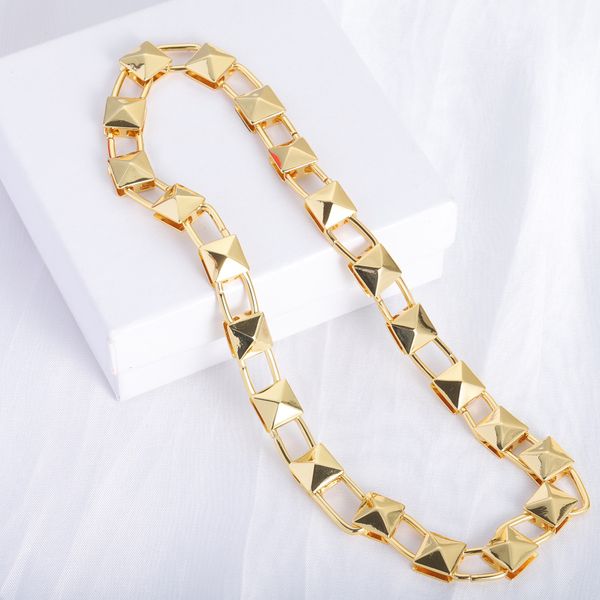 new gold rivet necklace for women mens stainless steel chain fashion luxury trendy fairy v jewelry classic choker, Silver
new gold rivet necklace for women mens stainless steel chain fashion luxury trendy fairy v jewelry classic choker, Silver