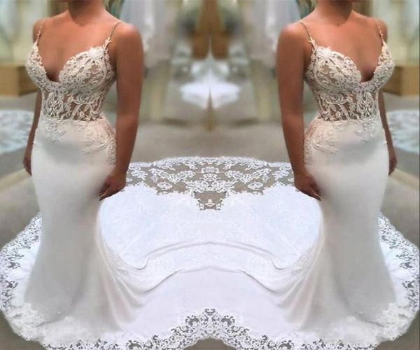 white lace appliques wedding dresses sheath spaghetti straps mermaid illusion side bridal gowns with court train3564491
white lace appliques wedding dresses sheath spaghetti straps mermaid illusion side bridal gowns with court train3564491