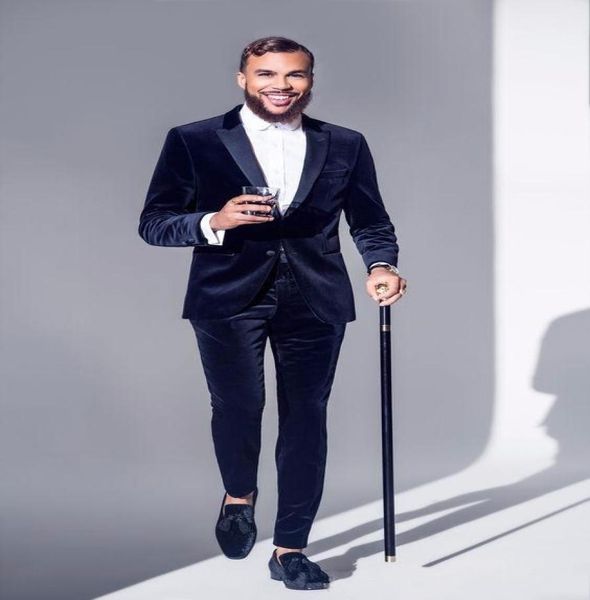 new popular two buttons dark blue velvet groom tuxedos notch lapel slim fit groomsmen wedding men party suits jacketpantstie n4366450, Black;gray
new popular two buttons dark blue velvet groom tuxedos notch lapel slim fit groomsmen wedding men party suits jacketpantstie n4366450, Black;gray