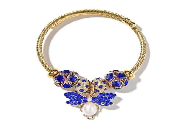 bohimia women charm bracelet bijoux fashion bee crystal beads pendant cuff bracelets bangle vintage gold color diy jewelry 20214041332, Black
bohimia women charm bracelet bijoux fashion bee crystal beads pendant cuff bracelets bangle vintage gold color diy jewelry 20214041332, Black