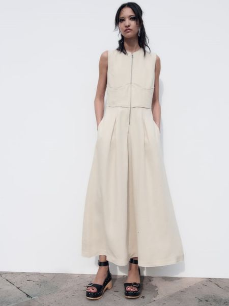basic casual dresses taop za women's clothing retro slim all-match waist slim zipper sleeveless long dress 2902586 230629, Black;gray
basic casual dresses taop za women's clothing retro slim all-match waist slim zipper sleeveless long dress 2902586 230629, Black;gray